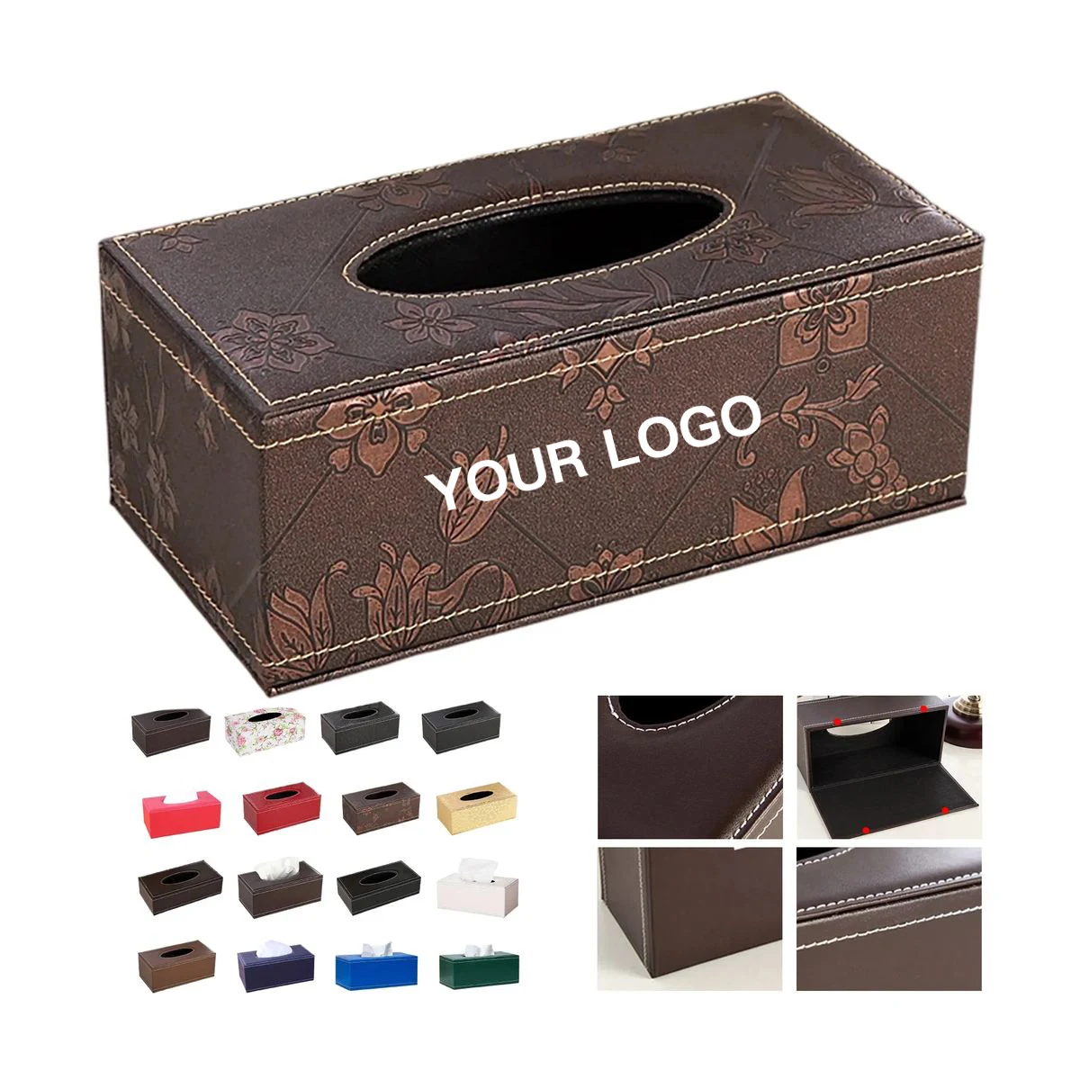 PU Leather Tissue Box for Home or Office 1