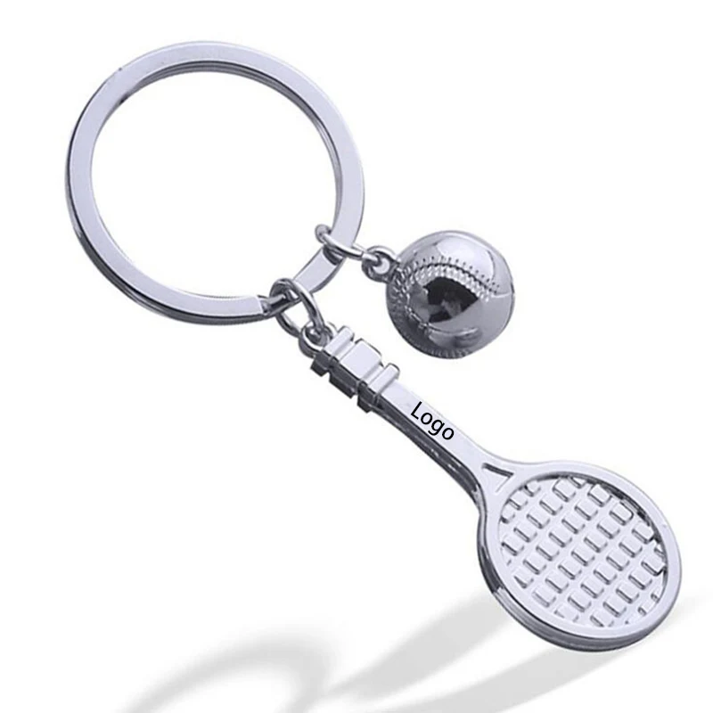 Creative Metal Tennis Key Ring 1