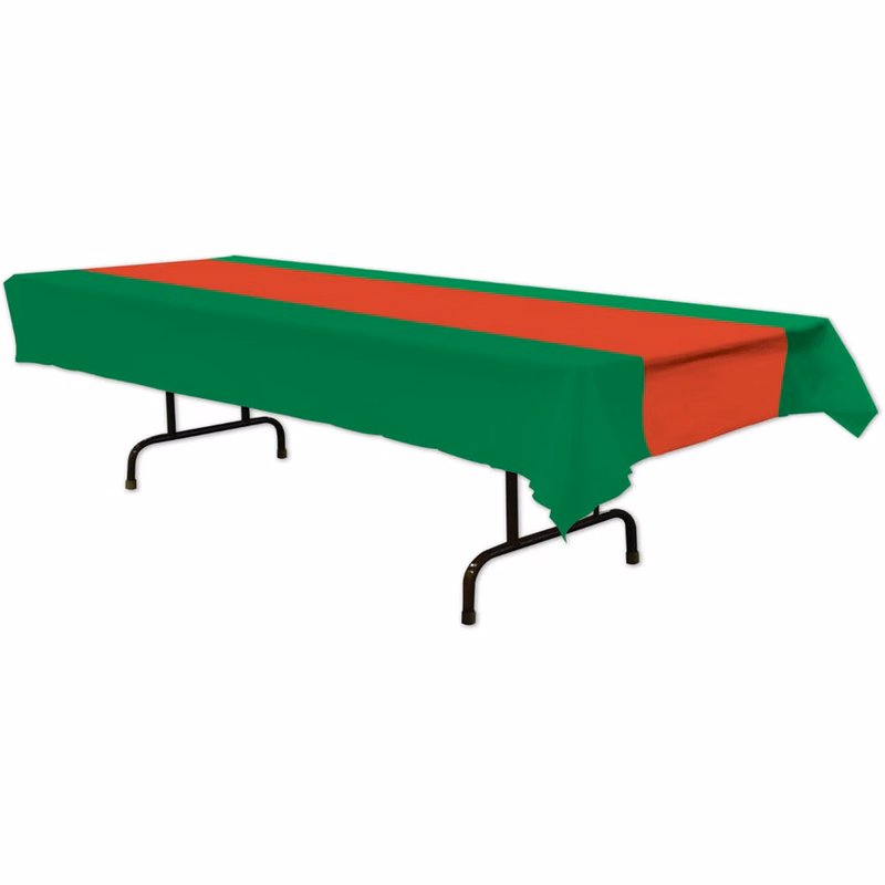 Christmas Table Covers - Red & Green 54" x 108"