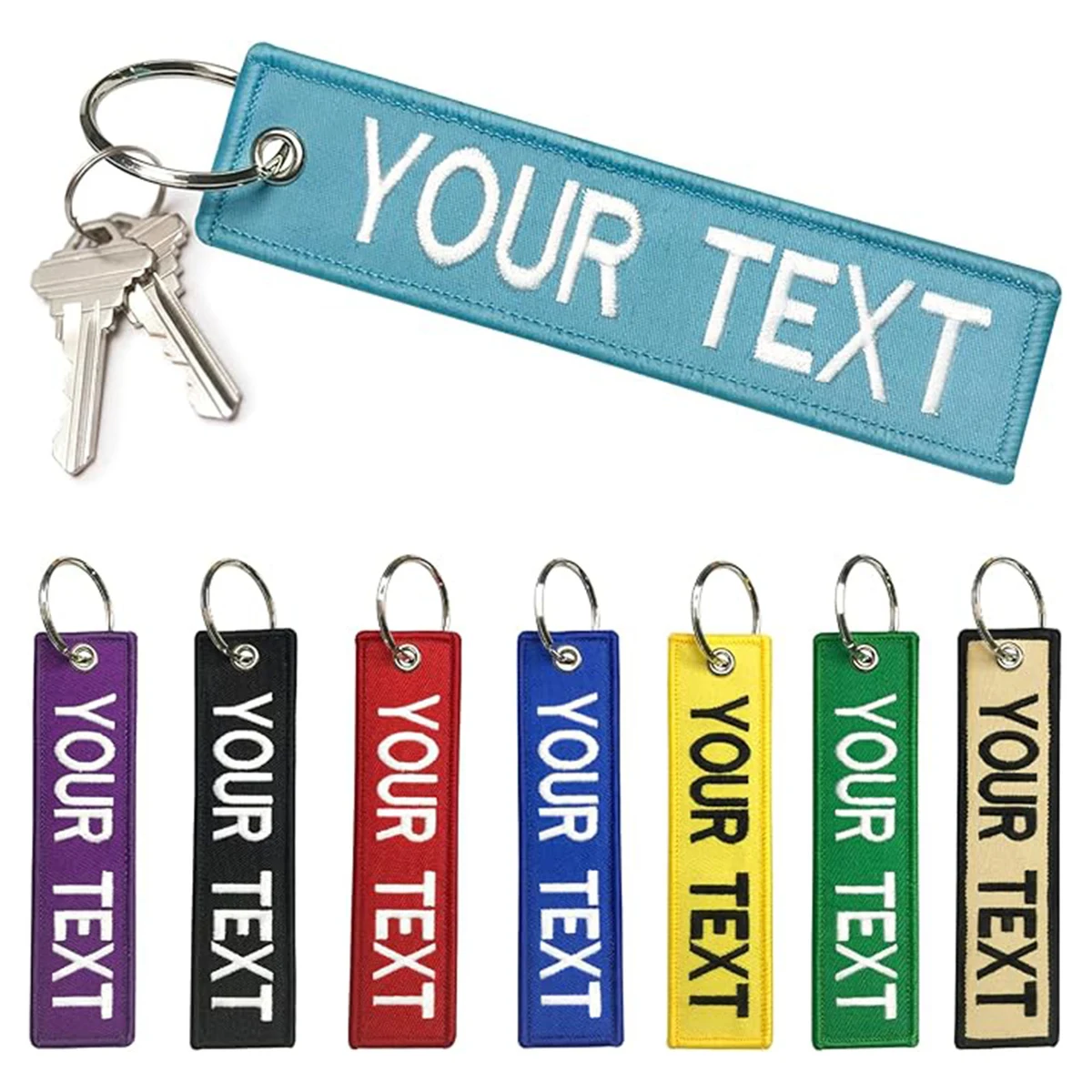 Embroidery Keychain Double Side Custom 1