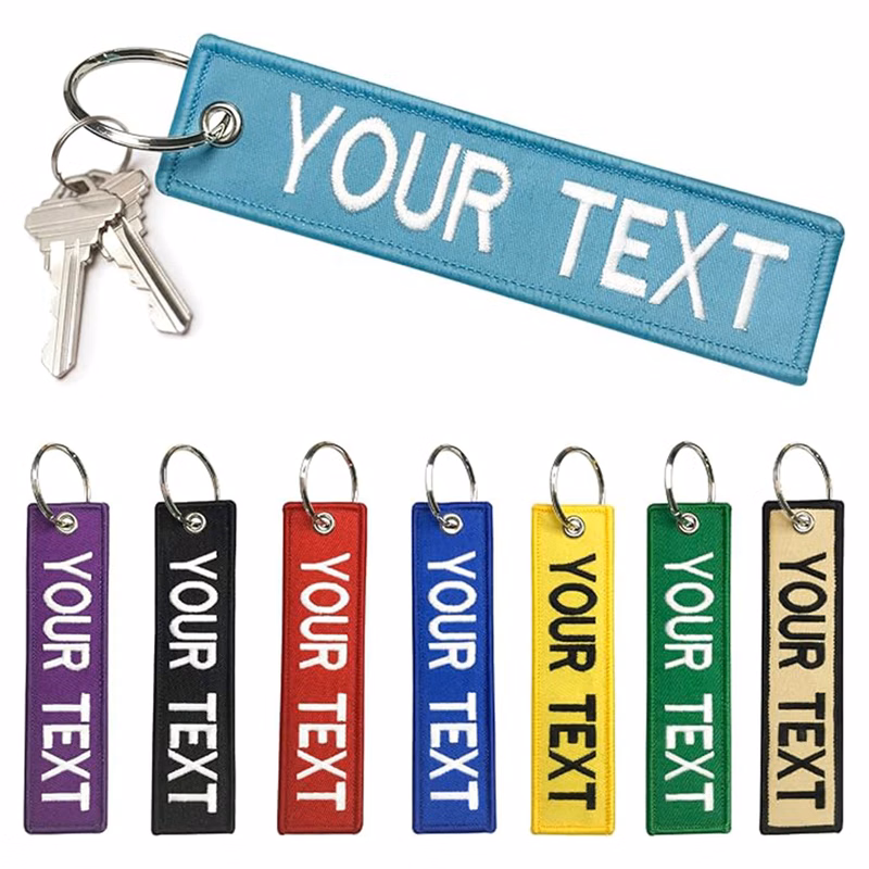 Embroidery Keychain Double Side Custom