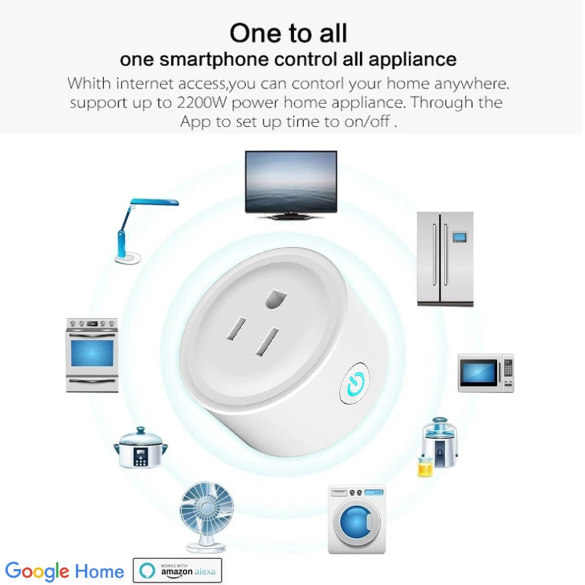 Amazon Hot Selling Wifi Smart Plug Mini Socket Outlet 1