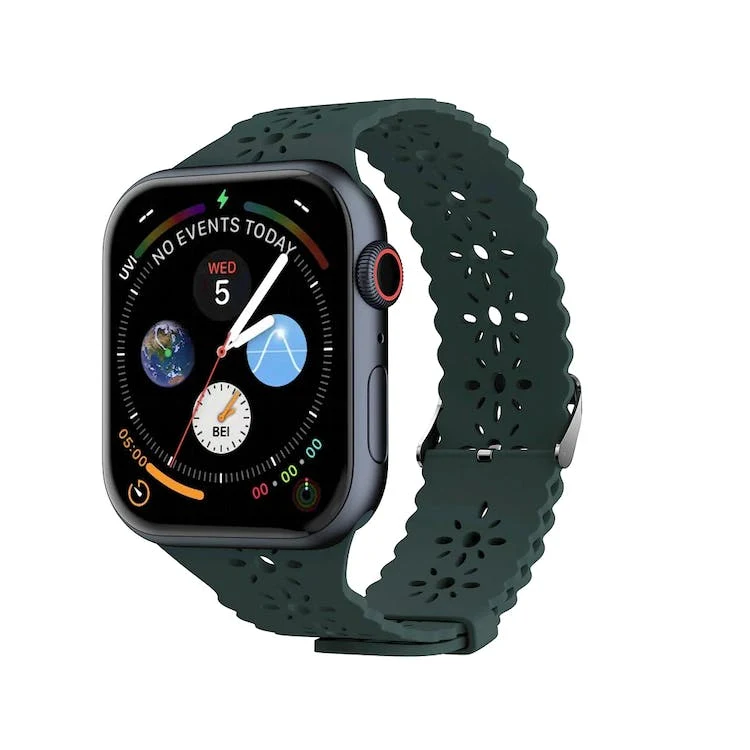 Apple Watch Lace Bands - Inverness Green Silicone 38mm/40mm/41mm 1