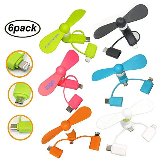3-in-1 Portable Phone Fan 1