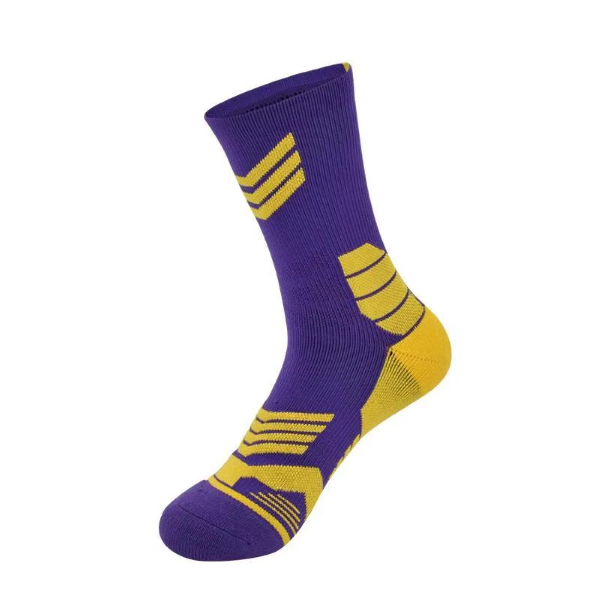 Jacquard Weave 144-Needle Bucketball Calf Socks 1