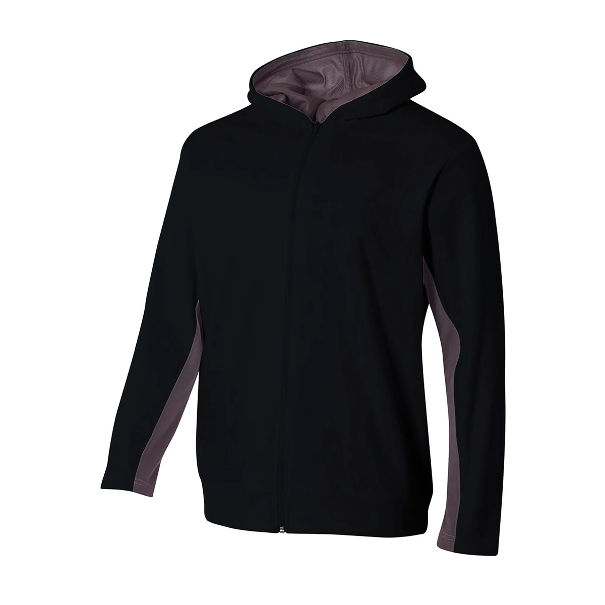 A4 Full Zip Color Block Fleece Hoodie 1
