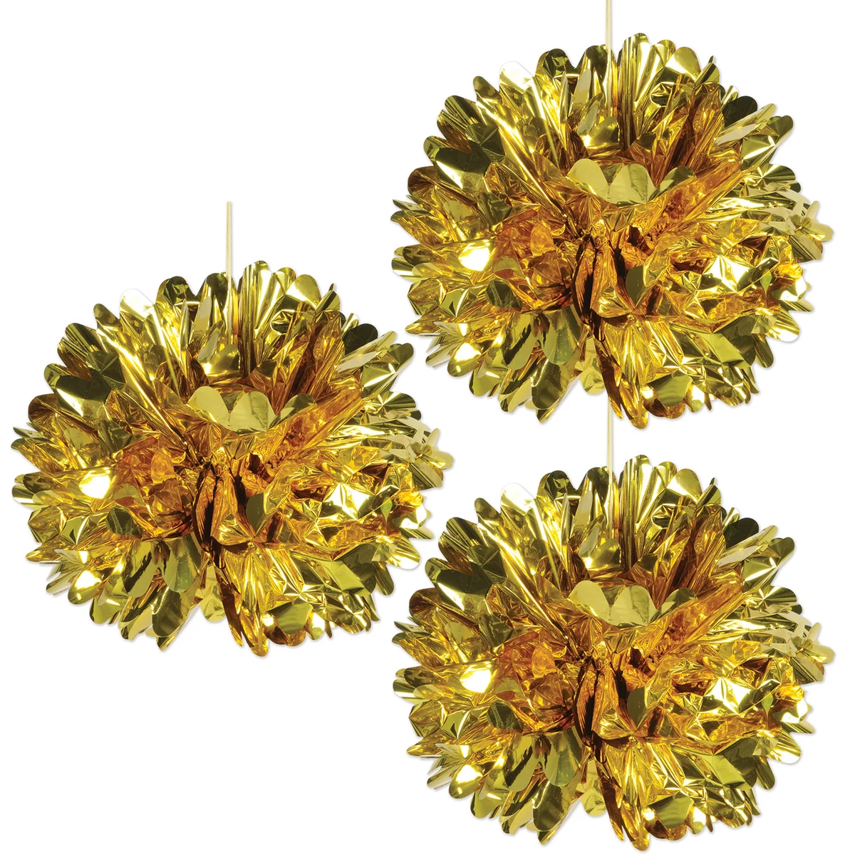 Metallic Fluff Balls 1