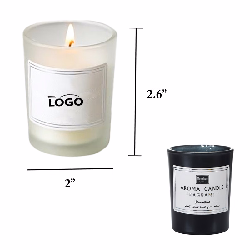 Frosted Glass Soy Wax Plant Scented Candle