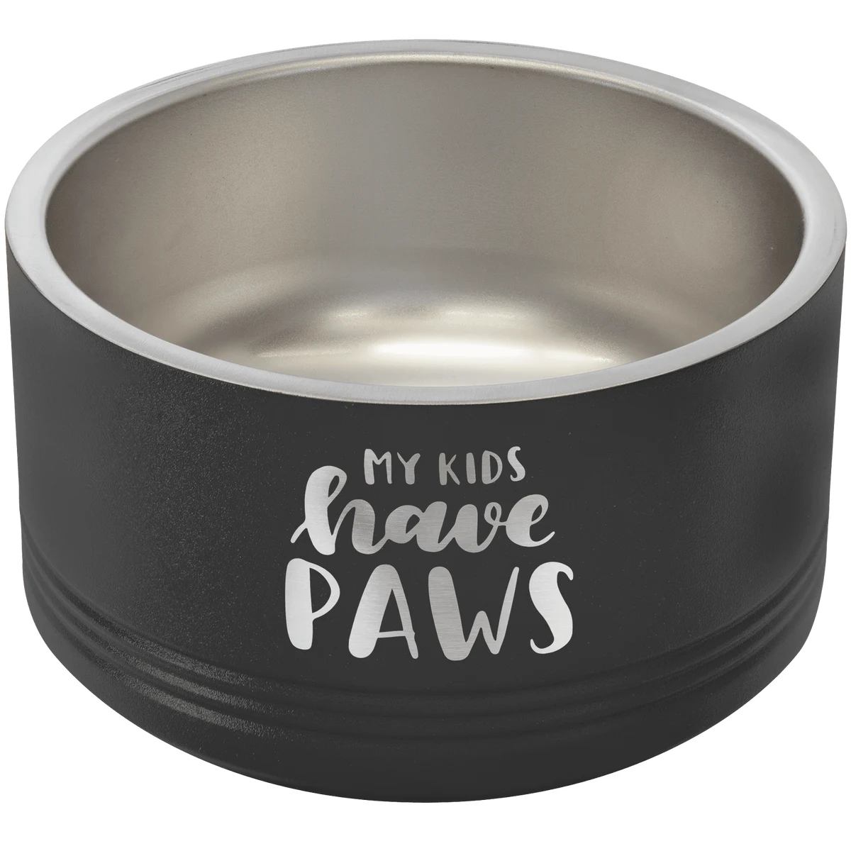 Polar Camel 18 oz. Small Black Pet Bowl 1