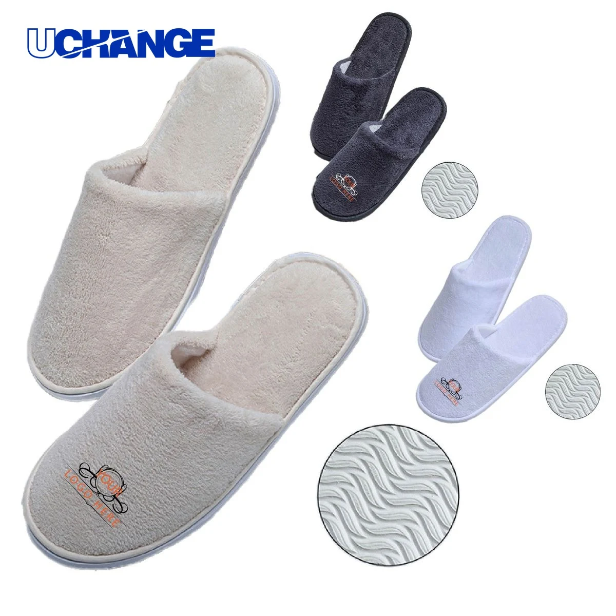 Velvet Non-Slip Travel Slippers for Indoor Use 1