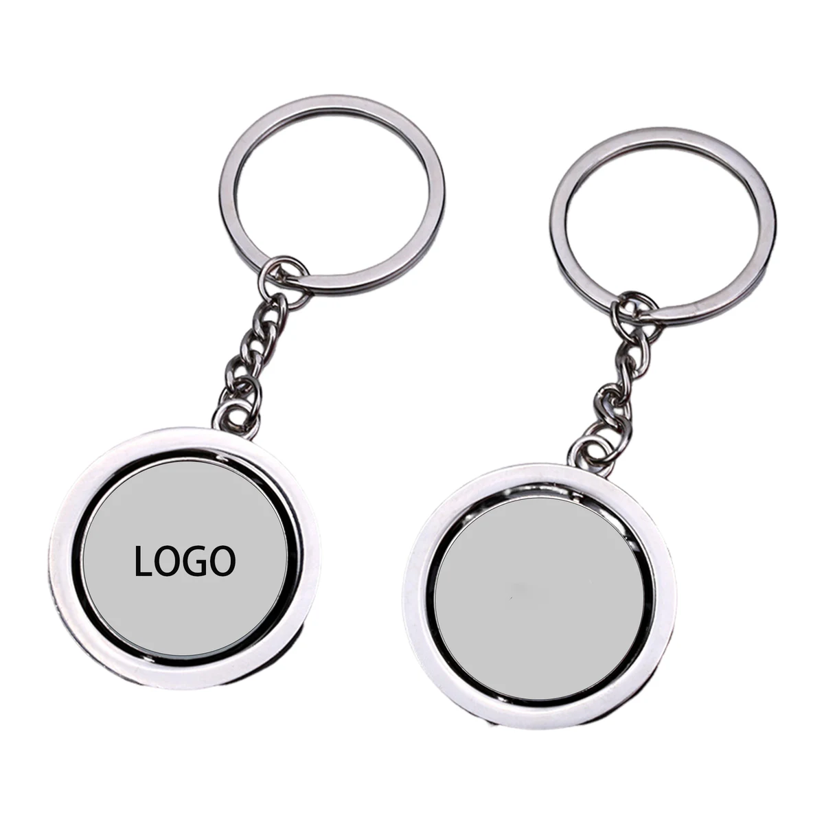 Double Sided Rotating Keychain 1