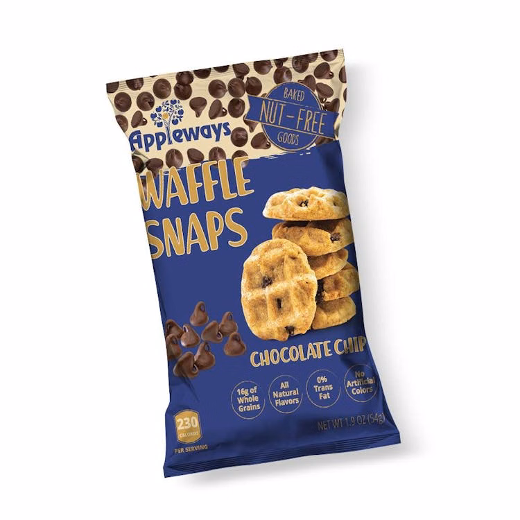 Appleways Chocolate Chip Waffle Snaps - 1.9 oz