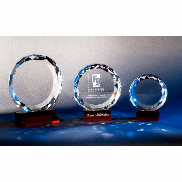 Designer Crystal Tequila Sunrise Award