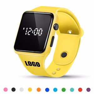 Sports Watch With Digital Square Dial Adjustable Band Detachable Design