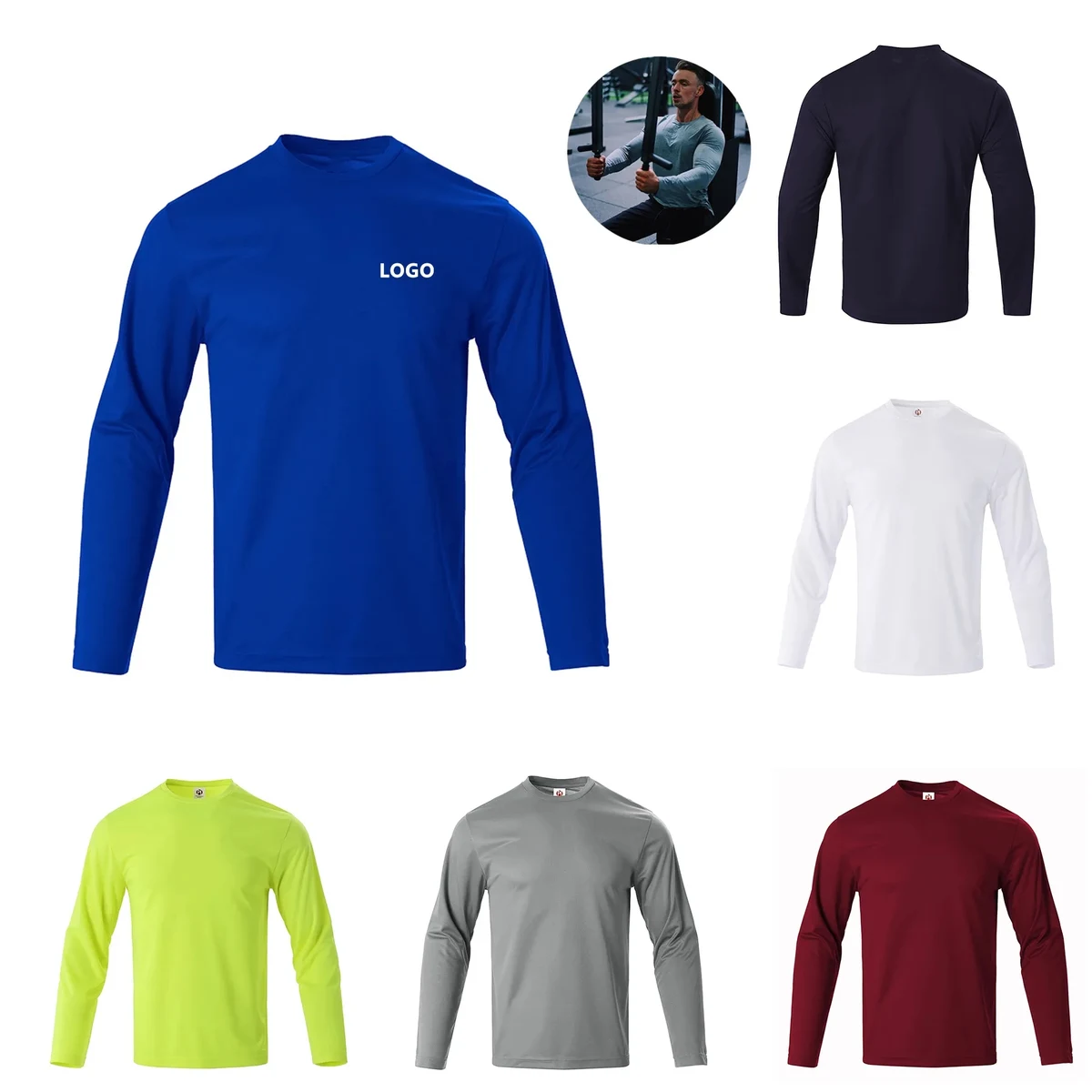 Men's Quick Dry Lightweight Long Sleeve Shirts 1