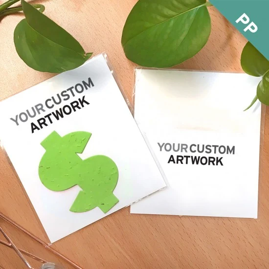 Double-Sided Custom Flat Card Seed Paper Giveaways 1