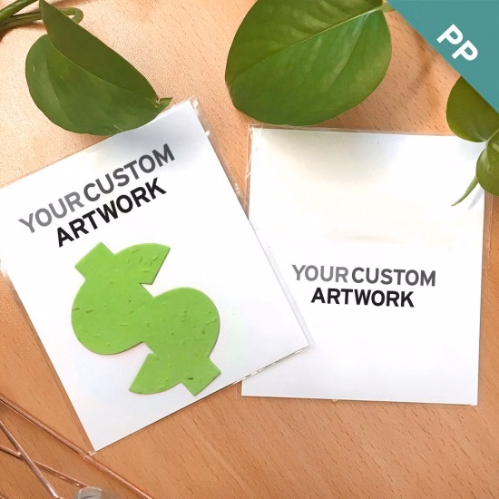 Double-Sided Custom Flat Card Seed Paper Giveaways