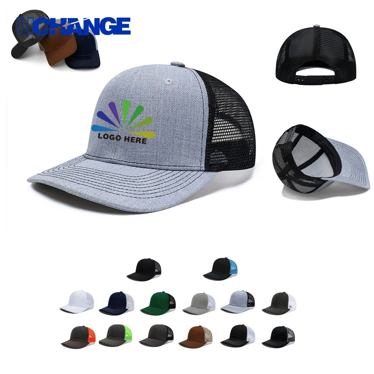 Poly Cotton Trucker Hat with Soft Mesh 1