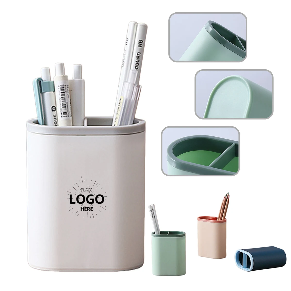Large Capacity Two-Tone Pen Holder 1
