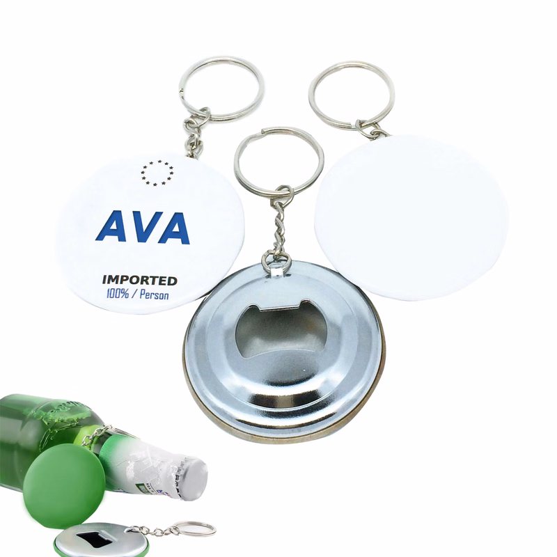Tinplate Bottle Opener Key Ring