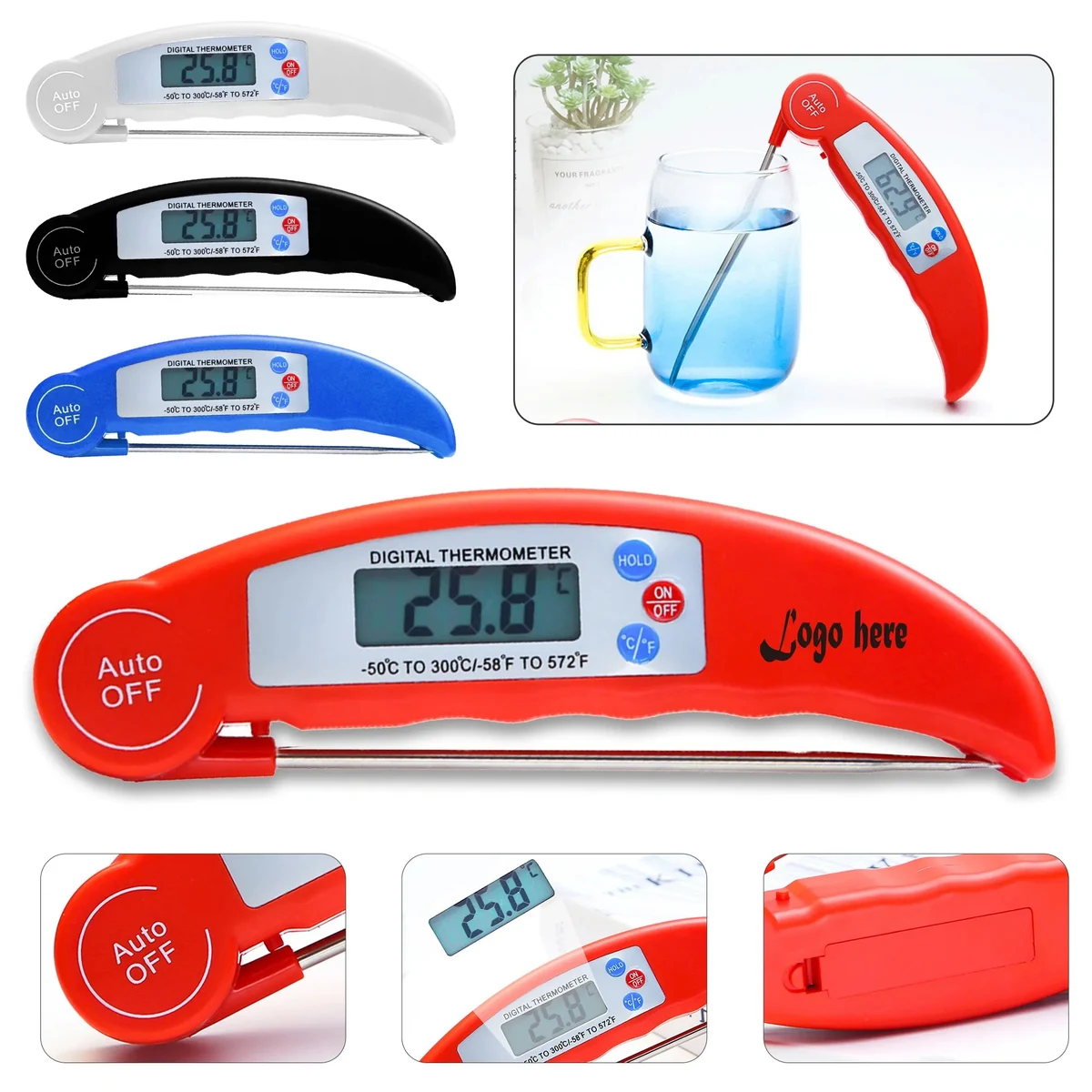 Instant Grill & Cooking Meat Thermometer 1