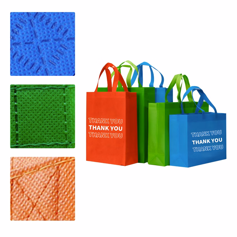 MOQ 50 Custom Non-Woven Tote Bag Blank Eco-Friendly Promotional Gift