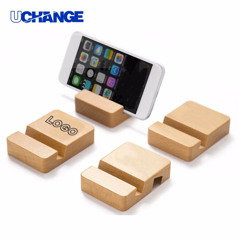 Wooden Phone Holder Desk Stand