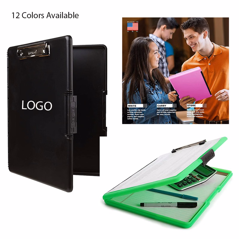 Slim caseColor Clipboard with Side Opening Made in the USA