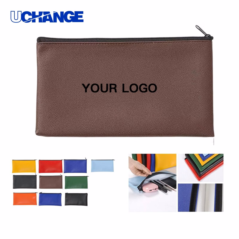 Bank Deposit Pouch Organizer with Zipper Closure