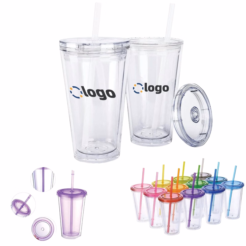 Reusable Transparent Double Layer Cup