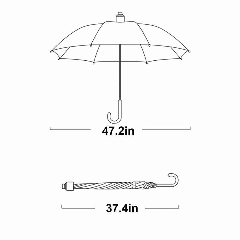 47.2'' Rainbow Umbrella