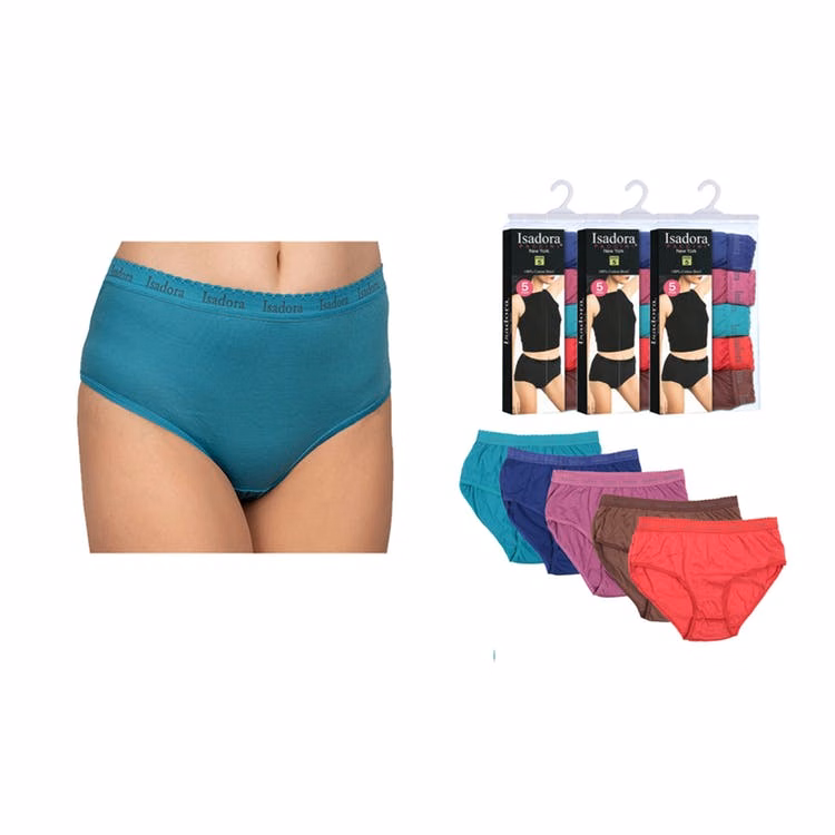 Women's Cotton Briefs - Jewel Tones 5 Pack Sizes 5-10