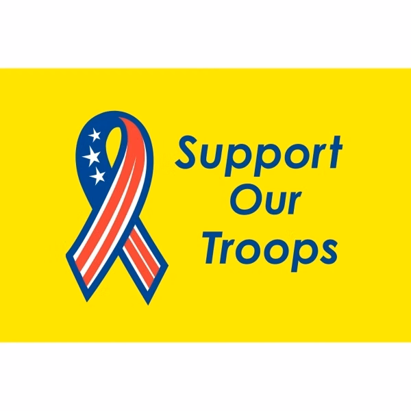 Support Our Troops Flag ePoly