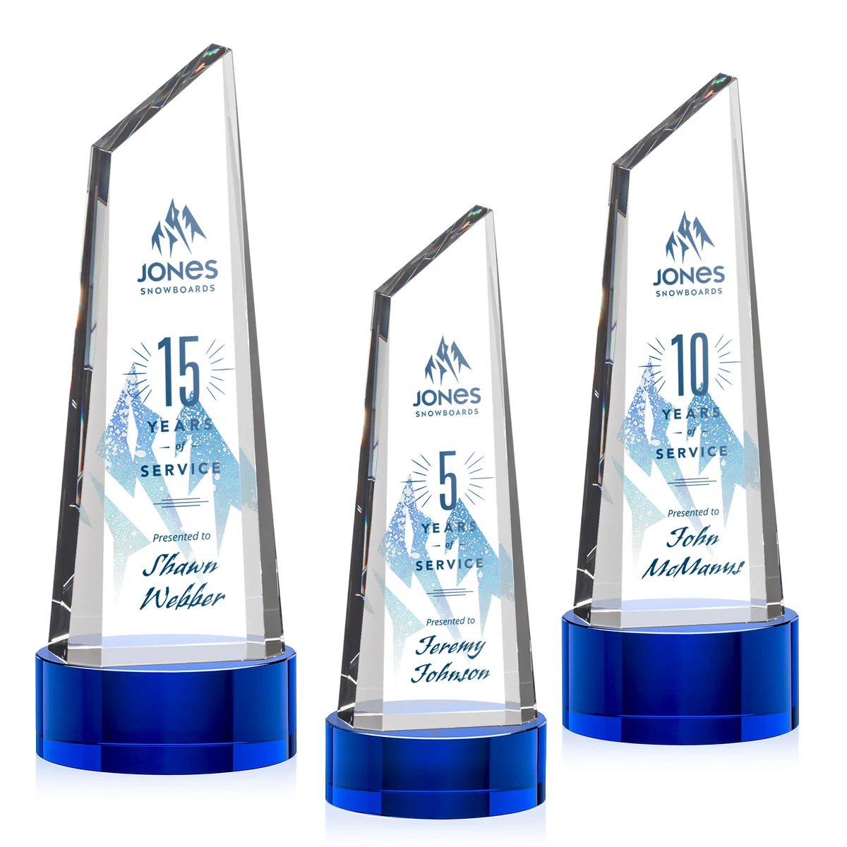 Akron VividPrint™ Award on Base - Blue 1