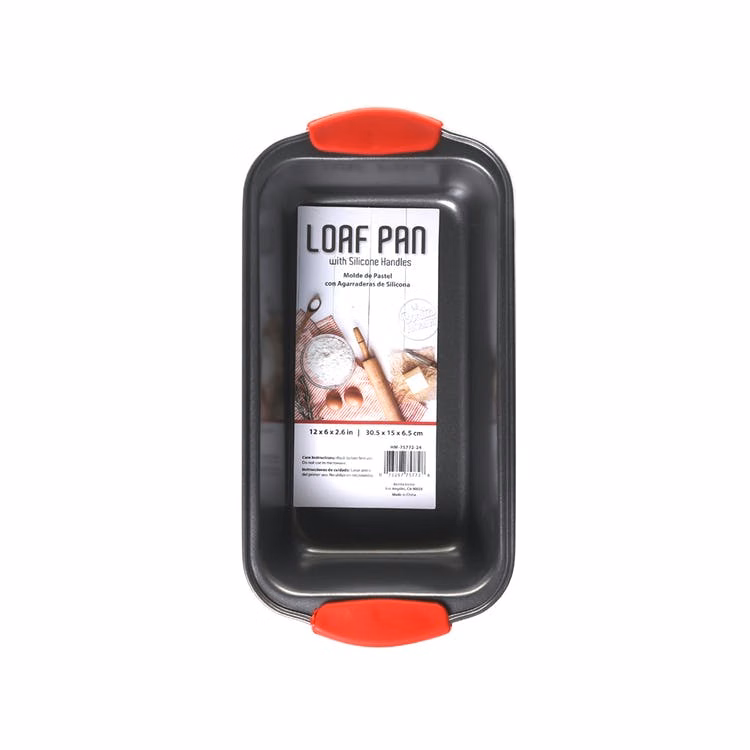 Metal Loaf Pan - Silicone Handles 12" x 6"