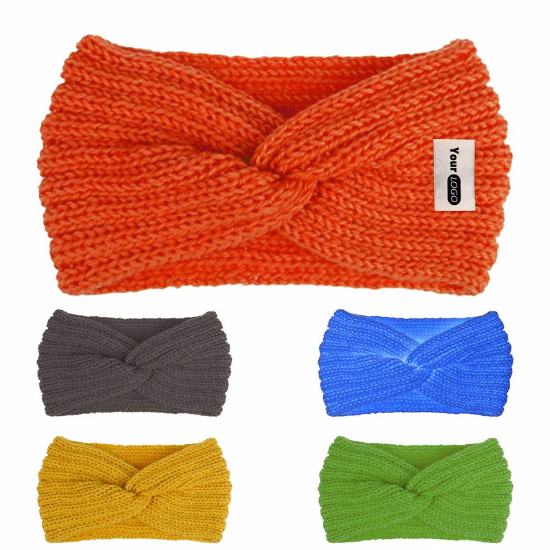 Acrylic Yarn Cozy Knit Headband For Winter Warmth