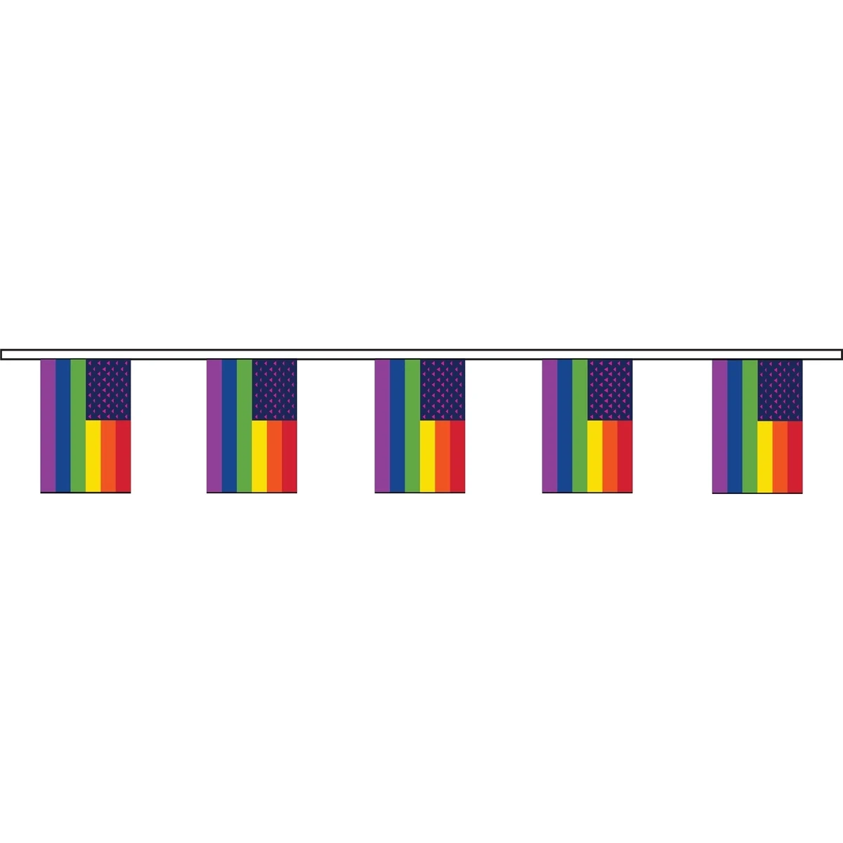 New Old Glory Triangles 60' Streamer 1