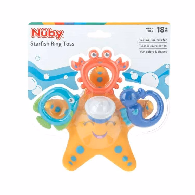 Starfish Ring Toss Bath Toy - 4 Piece Set