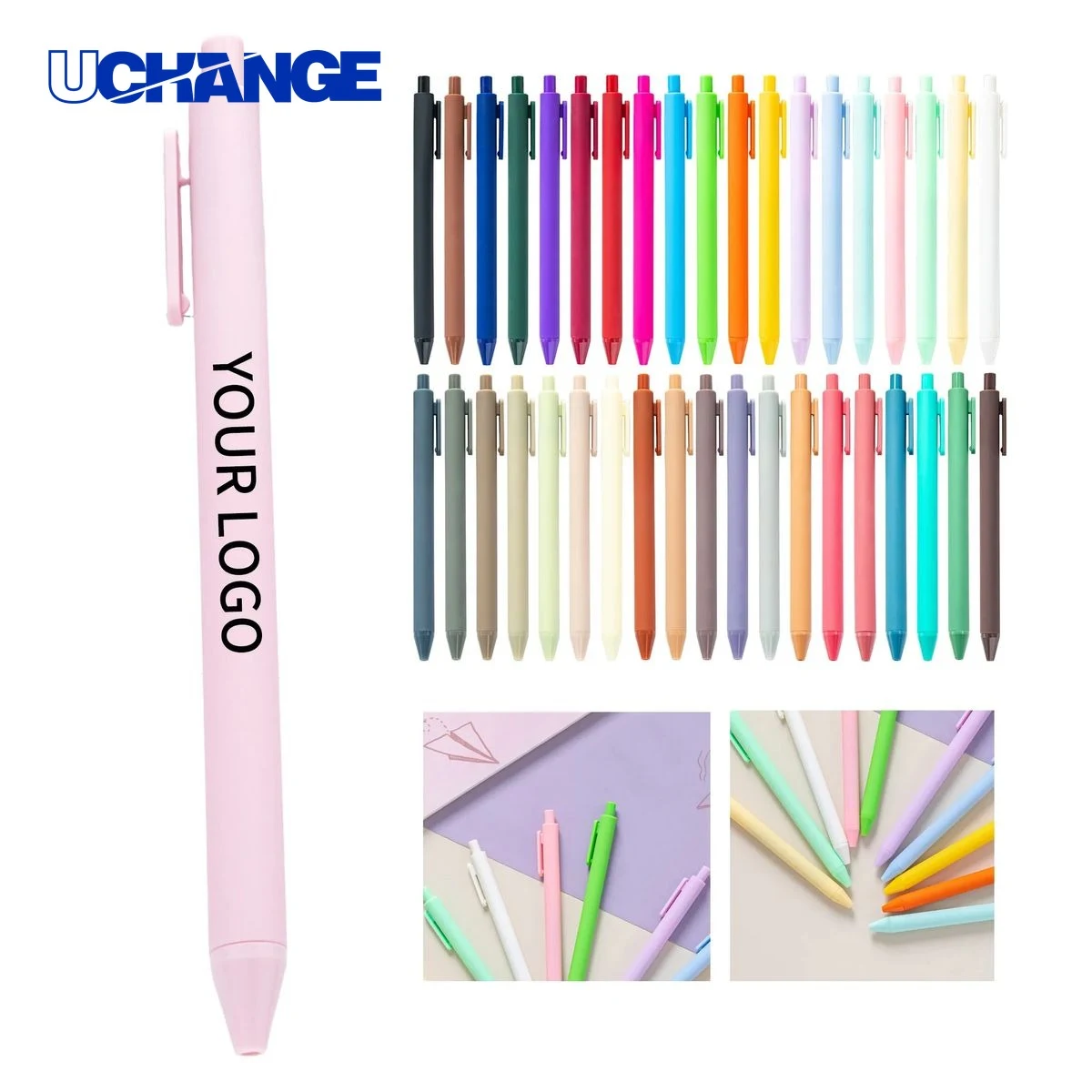 Rainbow Plastic Ballpoint Pen 1