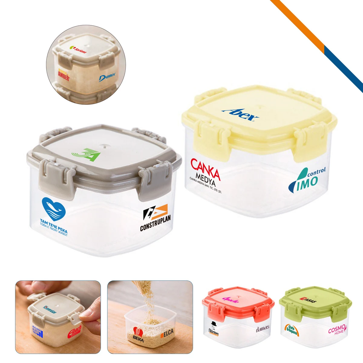 Lunox PE Square Fresh Keeping Box 1