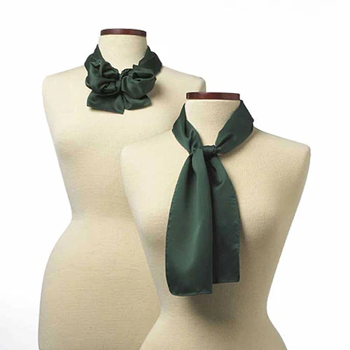 Hunter Green Polyester Satin Scarf - 8"x45" 1