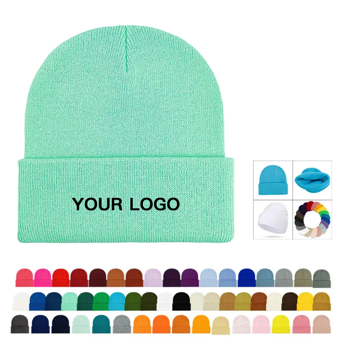 Classic Knit Beanie Cap for Winter Activities 1