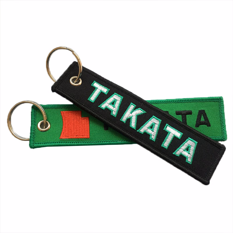 Medium Size Embroidered Key Tag