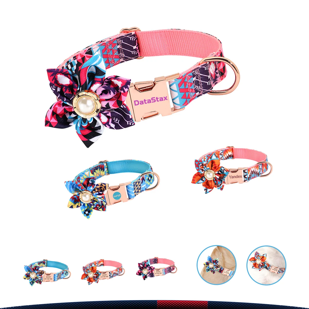 Flower Pet Collar 1