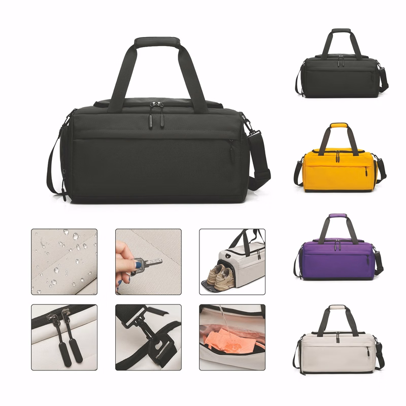 Large Capacity Fitness Travel Bag With Separate Shoe Storage