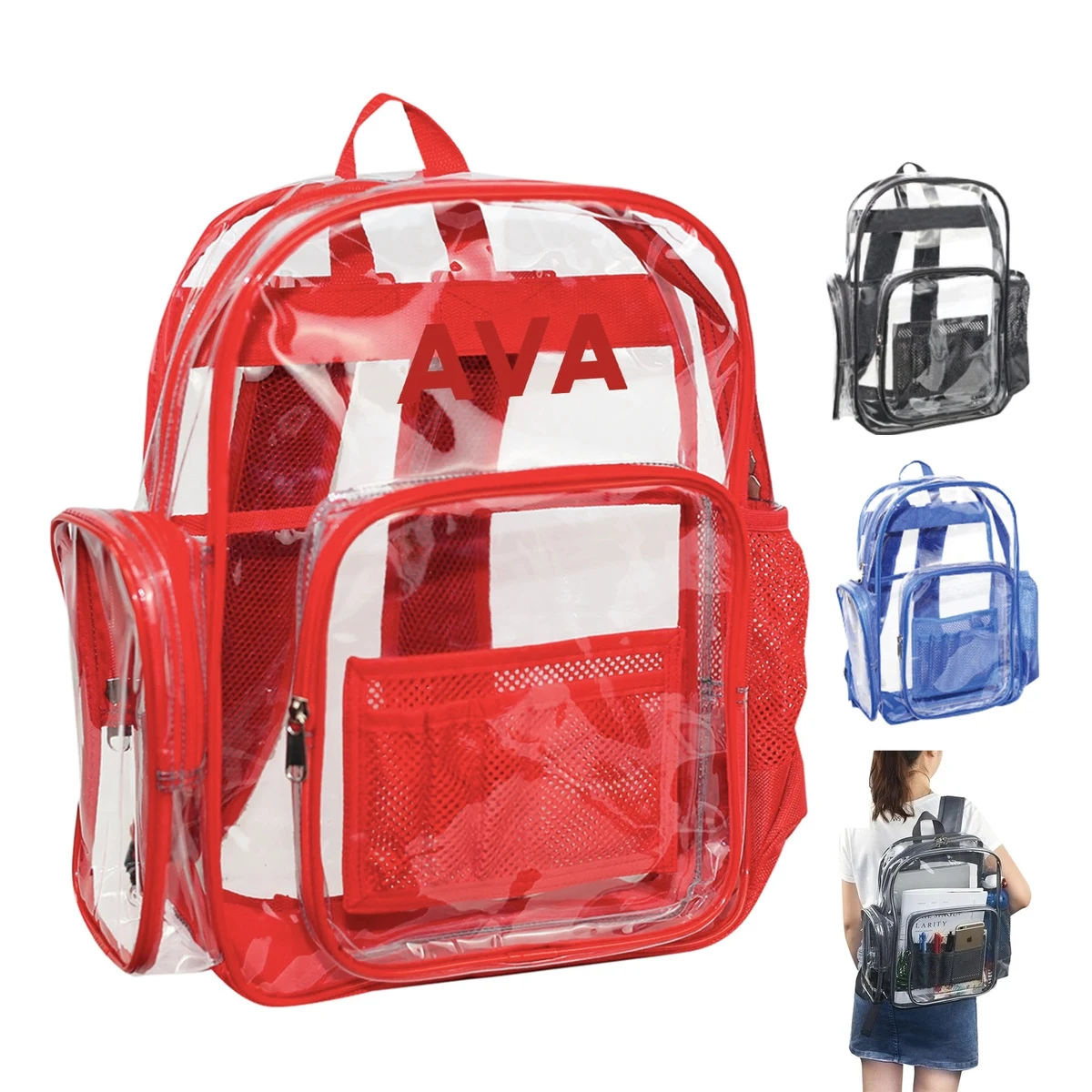 Large Capacity Transparent Pvc Backpack 1