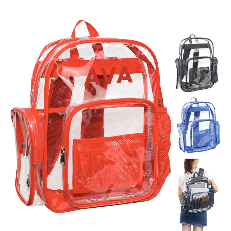 Large Capacity Transparent Pvc Backpack
