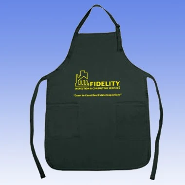 POLY-COTTON APRON WITH 2 POCKETS 1