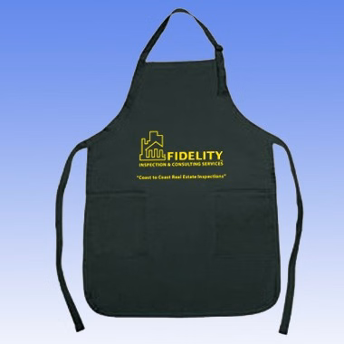 POLY-COTTON APRON WITH 2 POCKETS