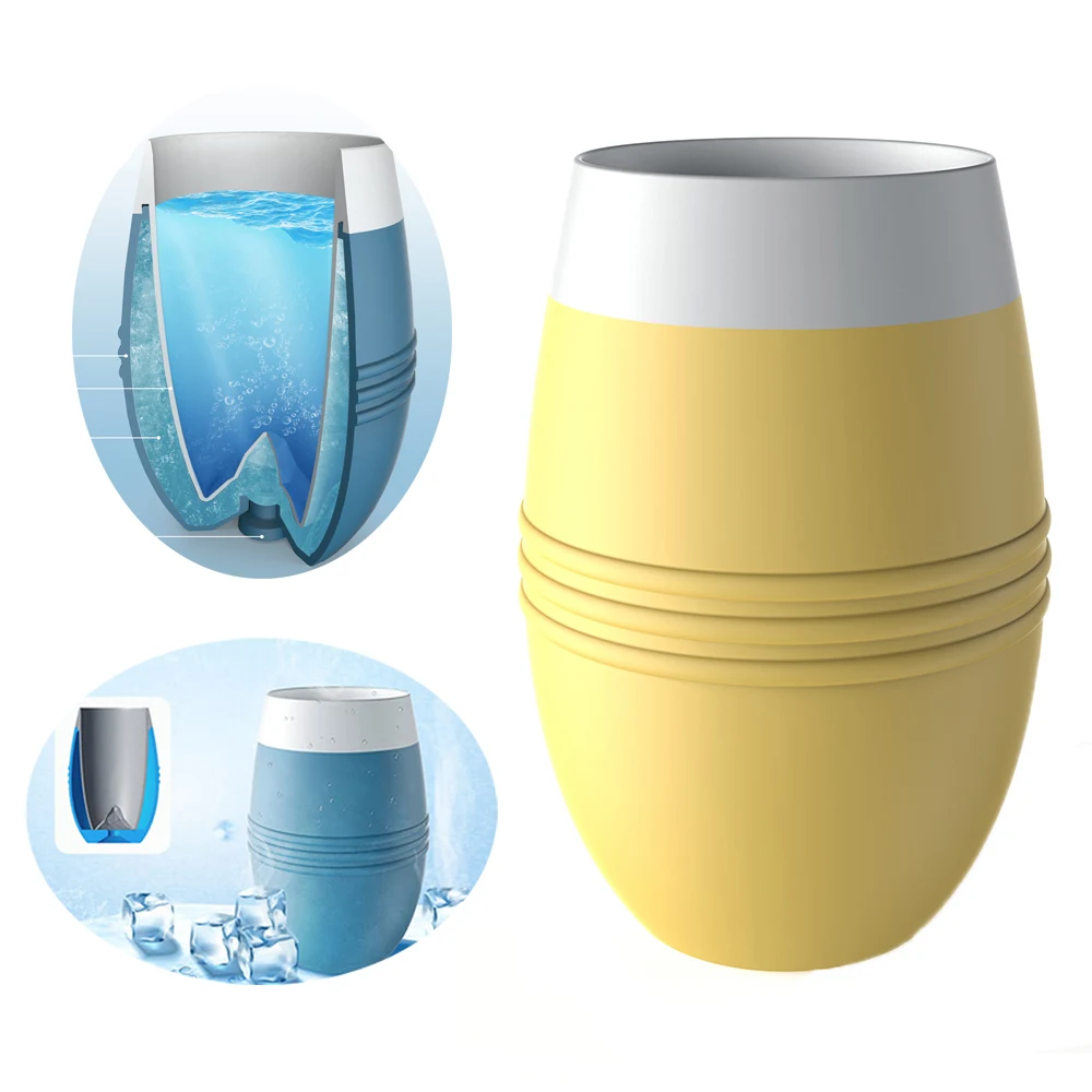200ML Silicone Cooling Bottle Refrigeration Cup 1